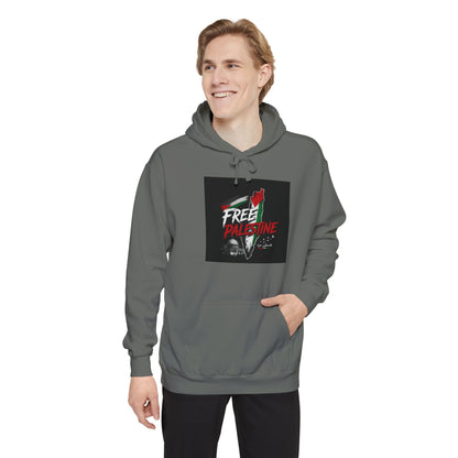 Free Palestine Hoodie – Political Solidarity Pullover with Graphic Flag