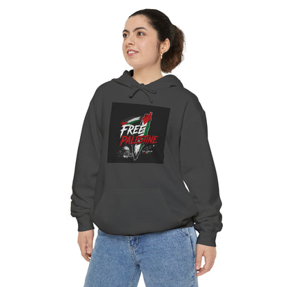 Free Palestine Hoodie – Political Solidarity Pullover with Graphic Flag